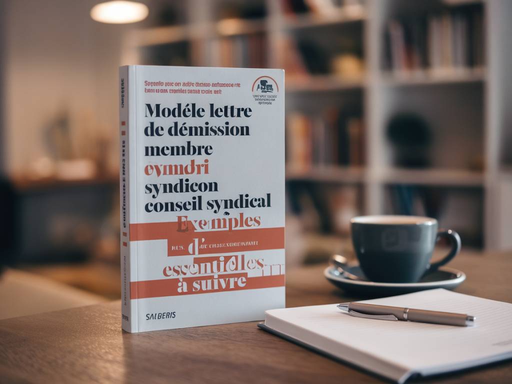 Modèle lettre démission membre conseil syndical : exemple et démarches essentielles à suivre